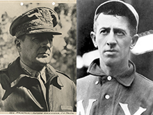 Gen. Douglas MacArthur (left) and Willie Keeler (right)