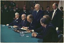 The signing of the Paris Peace Accords