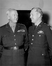 Gen. Patton and Gen. Weyland photographed at Nancy, France