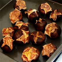 Roasted chestnuts. Can you smell their aroma?