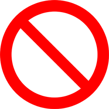 "No" symbol