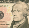 The portrait of Alexander Hamilton that appears on the U.S. 10-dollar note