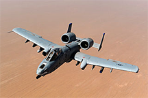 An A-10 Thunderbolt II over Afghanistan in 2011