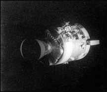 A view of the damage to the Apollo 13 Service Module A view of the damage to the Apollo 13 Service Module