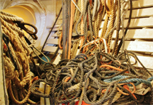 A tangle of cordage A tangle of cordage