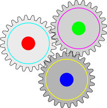 Three gears in a configuration that's inherently locked up Three gears in a configuration that's inherently locked up