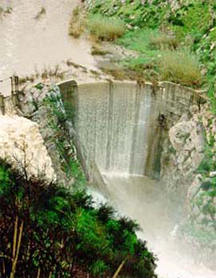 The Rindge Dam, in Malibu Canyon, California The Rindge Dam, in Malibu Canyon, California
