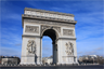 The Arc de Triomphe in Paris