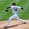 Armando Galarraga, pitcher for the Detroit Tigers baseball team, pitching on July 25, 2010 Armando Galarraga, pitcher for the Detroit Tigers baseball team, pitching on July 25, 2010