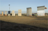 Prototypes of President Trump's "border wall." Prototypes of President Trump's "border wall."