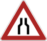 Bottleneck road sign Bottleneck road sign