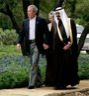 President George W. Bush of the United States and Crown Prince Abdullah of Saudi Arabia President George W. Bush of the United States and Crown Prince Abdullah of Saudi Arabia