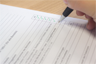 A performance review form A performance review form