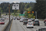 A high-occupancy vehicle lane on Interstate 5 northbound near Shoreline, Washington A high-occupancy vehicle lane on Interstate 5 northbound near Shoreline, Washington