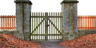 A sturdy fence with a working gate A sturdy fence with a working gate
