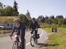 Two cyclists commute to work at the U.S. Federal Highway Administration Two cyclists commute to work at the U.S. Federal Highway Administration