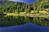 A serene mountain lake A serene mountain lake