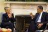 U.S. President Barack Obama and Arizona Governor Jan Brewer conferring in the Oval Office in 2010 U.S. President Barack Obama and Arizona Governor Jan Brewer conferring in the Oval Office in 2010