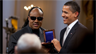 President Barack Obama with Stevie Wonder President Barack Obama with Stevie Wonder