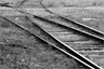 A railroad switch A railroad switch