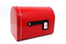 A red mailbox A red mailbox