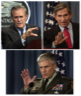 Gen. George Casey, Dep. Sec. Paul Wolfowitz, and Sec. Donald Rumsfeld Gen. George Casey, Dep. Sec. Paul Wolfowitz, and Sec. Donald Rumsfeld