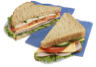 A sandwich piled high A sandwich piled high