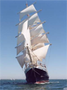 Tenacious under full sail Tenacious under full sail