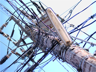 A particularly complicated but well-ordered utility pole A particularly complicated but well-ordered utility pole