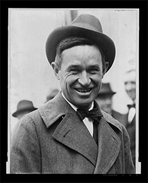 "Will" Rogers, humorist and cowboy philosopher