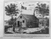 A political cartoon from the 1840 U.S. Presidential campaign A political cartoon from the 1840 U.S. Presidential campaign