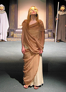 A scene from the Orphan Girl Theatre's production of Antigone at the Butte Center for the Performing Arts A scene from the Orphan Girl Theatre's production of Antigone at the Butte Center for the Performing Arts