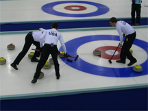 The United States curling team at the Torino Olympics in 2006