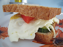 An egg sandwich An egg sandwich