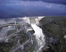 Folsom Dam, on the American River near Sacramento, California Folsom Dam, on the American River near Sacramento, California
