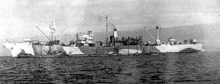 HMS Latimer during her first cable-laying run from Shanklin to Cherbourg HMS Latimer during her first cable-laying run from Shanklin to Cherbourg