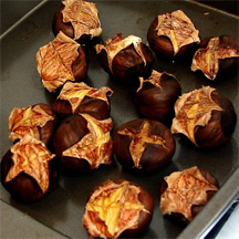 Roasted chestnuts. Can you smell their aroma? Roasted chestnuts. Can you smell their aroma?