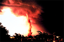 Tornado in a mature stage of development (Photo #3 of a series of classic photographs) Tornado in a mature stage of development (Photo #3 of a series of classic photographs)